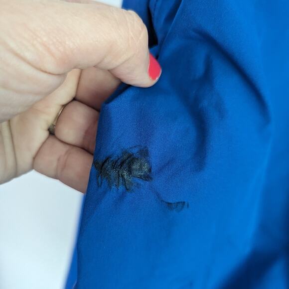 NEW Men's Eddie Bauer Royal Blue Hooded Jacket Large Outdoors TWO SPOTS - Picture 5 of 7